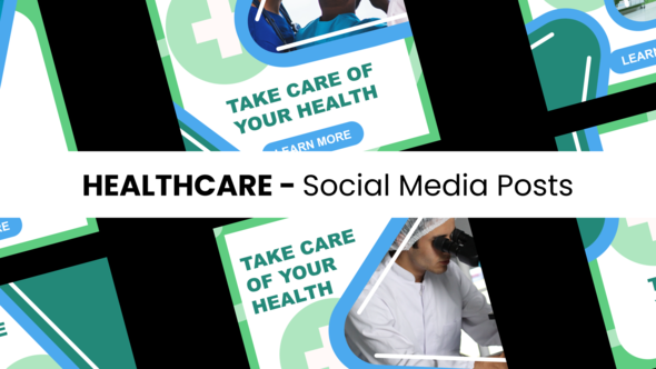 Healthcare - Social Media Posts Elements template preview