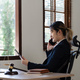 Attractive young lawyer in office Business woman and lawyers call phone in office. Law, legal - PhotoDune Item for Sale