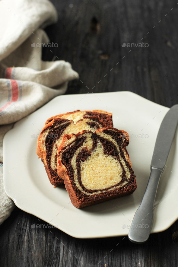 Best Eggless Marble Cake (With Step by Step Photos) - Delighted Baking