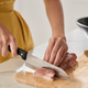 Woman Cutting Seasoned Pork - PhotoDune Item for Sale