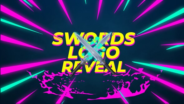 Swords Fight Gaming Logo Reveal