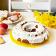 Easter cake, eggs and cookies on white table background - PhotoDune Item for Sale