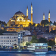 Suleyman mosque by night. Istanbul pictuesque cityscape. Golden horn. Turkey - PhotoDune Item for Sale