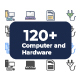 Computer and Hardware Icons Set