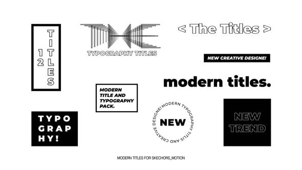 Modern Titles | After Effects Titles template preview