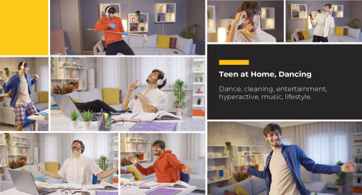 Teen at Home, Dancing