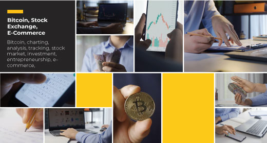 Bitcoin, Stock Exchange, E-Commerce