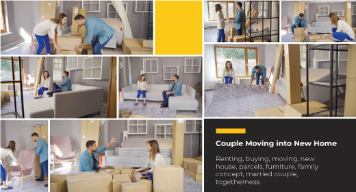Couple Moving into New Home