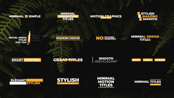 Minimal Titles 4.0 | Premiere Pro alt