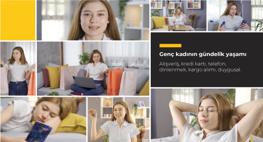 Daily life of young woman