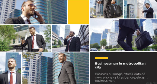 Businessman in metropolitan city