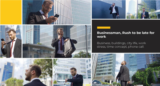 Businessman, Rush to be late for work