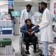 African american woman with disability shopping in drugstore - PhotoDune Item for Sale
