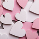 Pink and white wooden hearts - PhotoDune Item for Sale