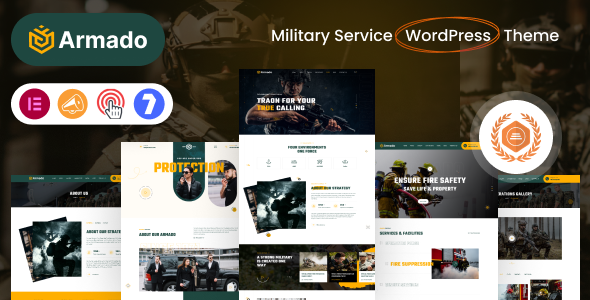 Armado Nulled + Full Demos –  Military Service WordPress Theme