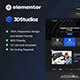 3dstudioz - 3D Design & Animation Studio Elementor Template Kit