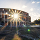 Morning view with sun beams of the Colosseum - PhotoDune Item for Sale