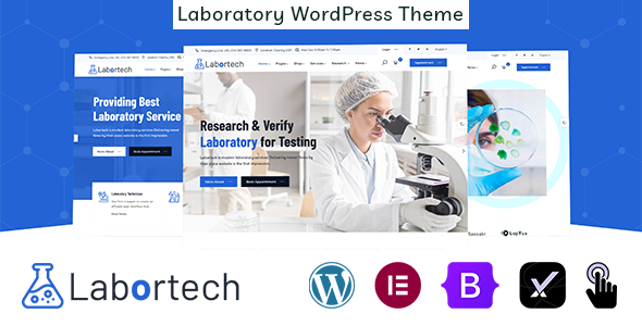 Labortech – Laboratory & Science Research WordPress Theme