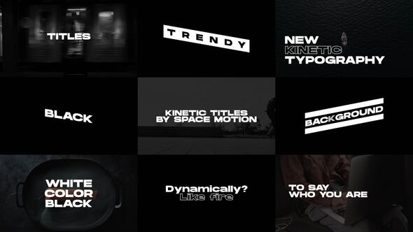 Kinetic Titles | AE Template, After Effects Project Files | VideoHive