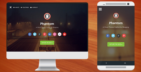 Phantom - Responsive Parallax Theme for Ghost