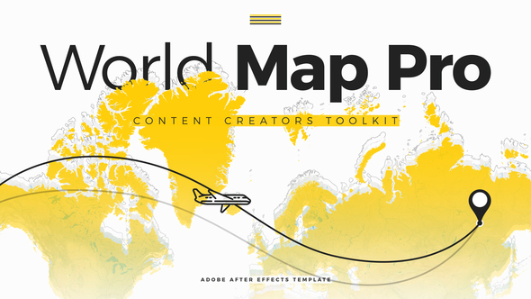 World Map Pro - Content Creators ToolKit Elements template preview