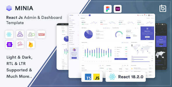Minia - React Admin & Dashboard Template