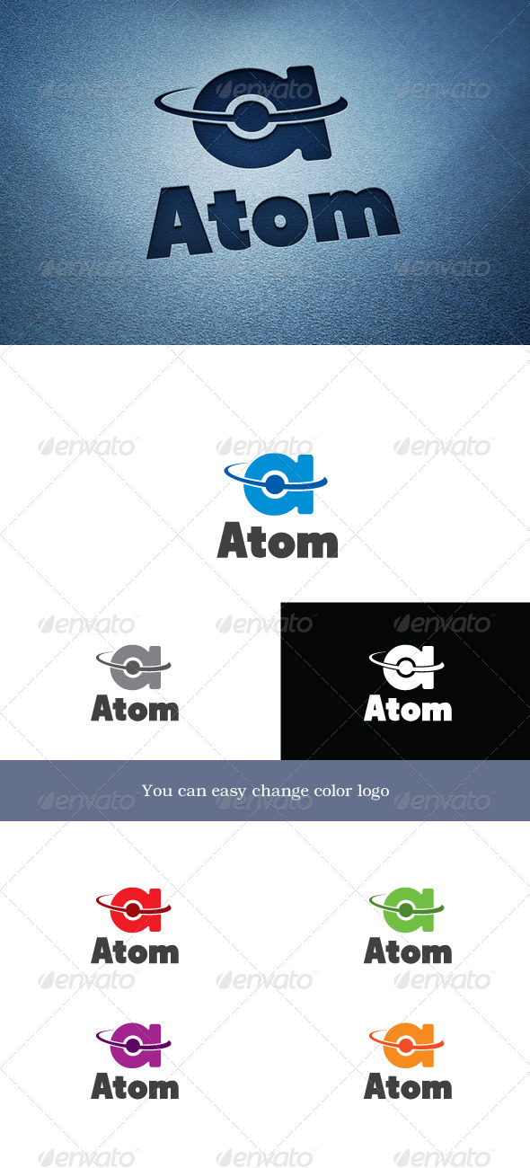 Atom - Letters Logo Templates