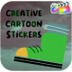 Creative Cartoon Stickers | FCPX - VideoHive Item for Sale