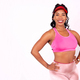 Black ethnic woman in a zumba training on a white background, samba, cuban traditional dance - PhotoDune Item for Sale