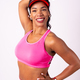 Zumba class, black ethnic woman in a workout on a white background smiling, medium shot - PhotoDune Item for Sale