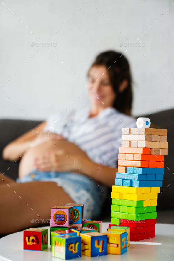 Beautiful pregnant woman expecting baby. Maternity concept. - Stock Photo - Images