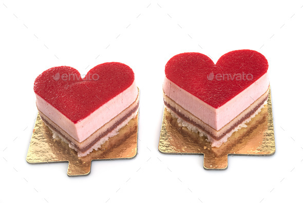 cake for valentine day - Stock Photo - Images