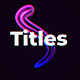 Titles - Lower Thirds - VideoHive Item for Sale
