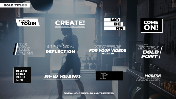 Bold Titles | After Effects Titles template preview