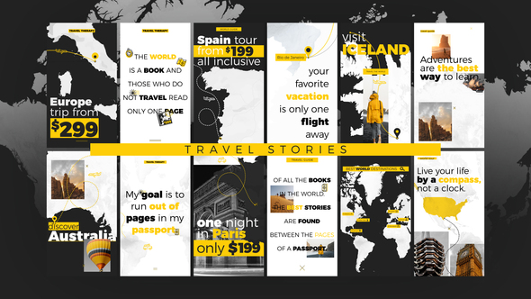 World Map Pro - Travel Stories Elements template preview