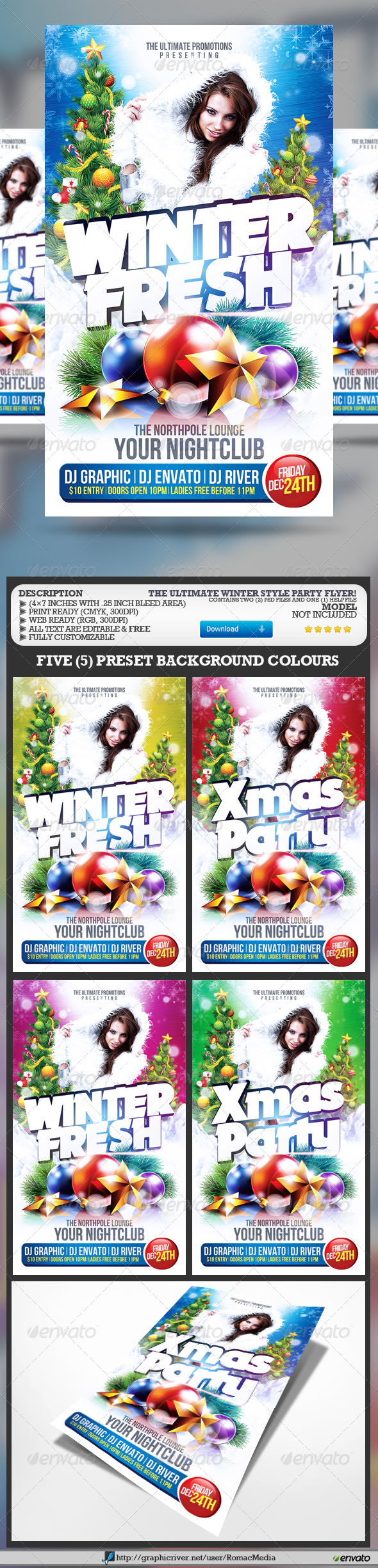 Winter Party Flyer - Holidays Events