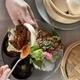 Bao or Chinese bun with steak and sauces  - PhotoDune Item for Sale