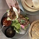 Bao or Chinese bun served with steak and sauces  - PhotoDune Item for Sale