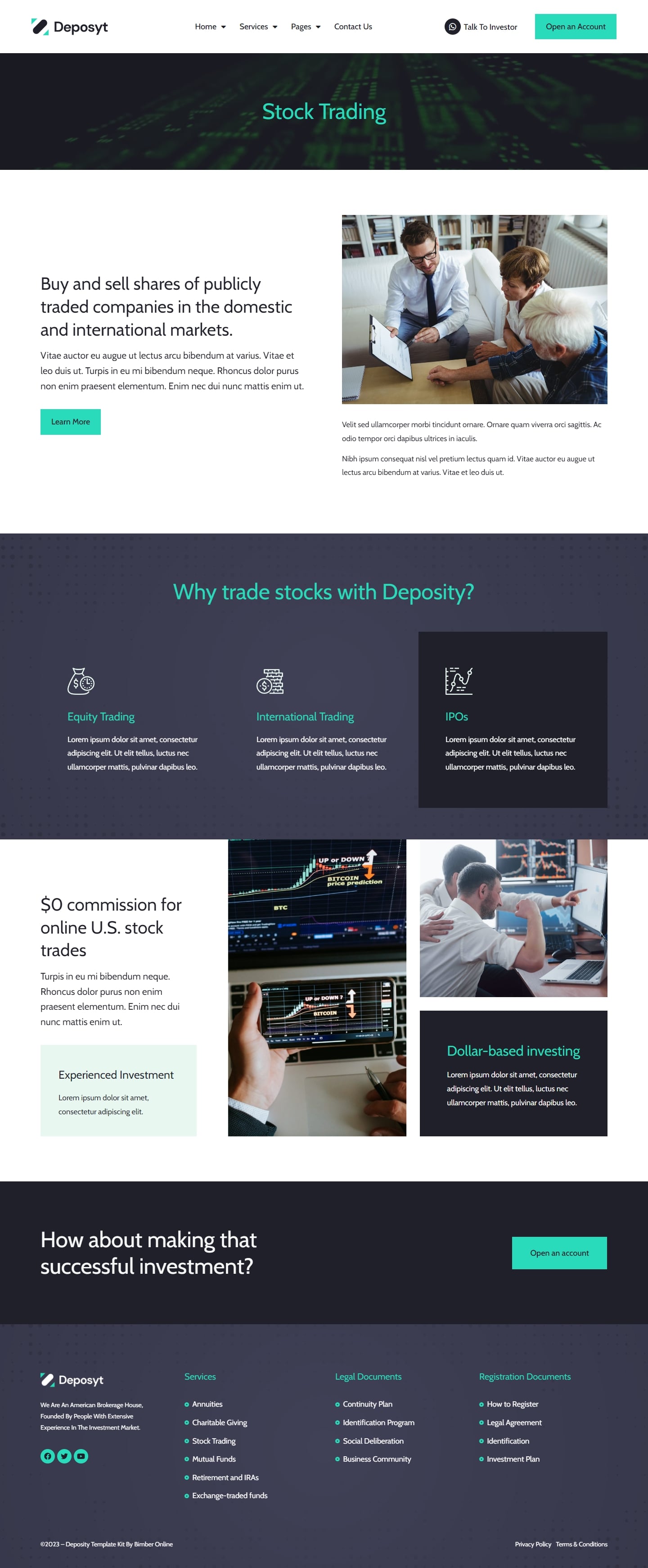 Deposyt - Investment & Finance Elementor Template Kit by BimberOnline