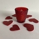 Red candle with red hearts around it  - PhotoDune Item for Sale