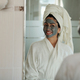 Woman with Charcoal Mask on Face - PhotoDune Item for Sale