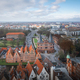 Aerial view of Lubeck with Holstentor (Holsten Gate) and Salzspeicher buildings - Lubeck, Germany - PhotoDune Item for Sale