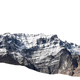 Mountain dusted with snow isolated cutout - PhotoDune Item for Sale