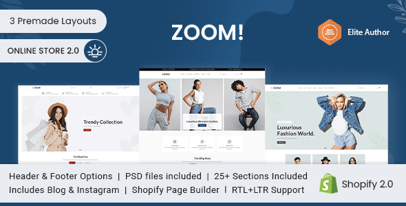 Zoom – Fashion & Clothing Shopify Theme
