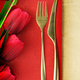 Fork and spoon on vintage menu background - PhotoDune Item for Sale