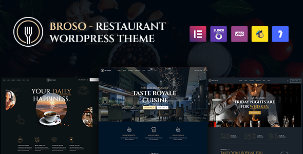 Broso  Restaurant & Cafes WordPress Theme