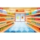 Supermarket Shop Store Indoor viewVector Image