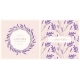 Vector Greeting Card with High Detailed Lavender