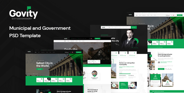 Govity - Municipal and Government PSD Template