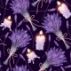 Vector Seamless Pattern with High Detail Lavender